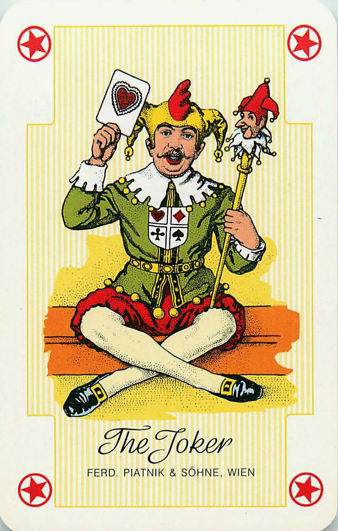 Joker Playing Cards Sitting Paitnik Wien (JK01-40H)