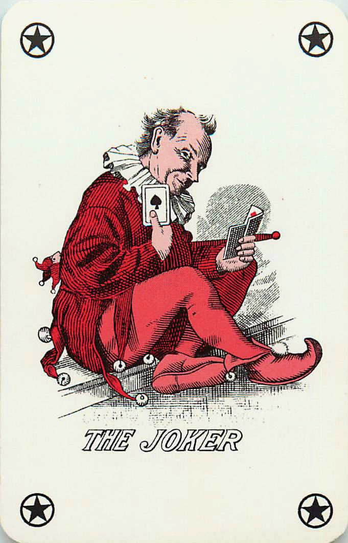 Joker Playing Cards Sitting The Joker Red (JK01-38D)