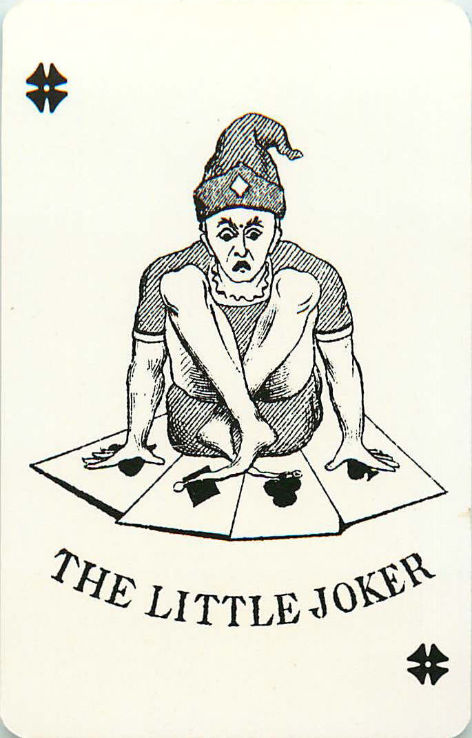 Joker Playing Cards Siiting Little Joker (JK01-38G) - Click Image to Close