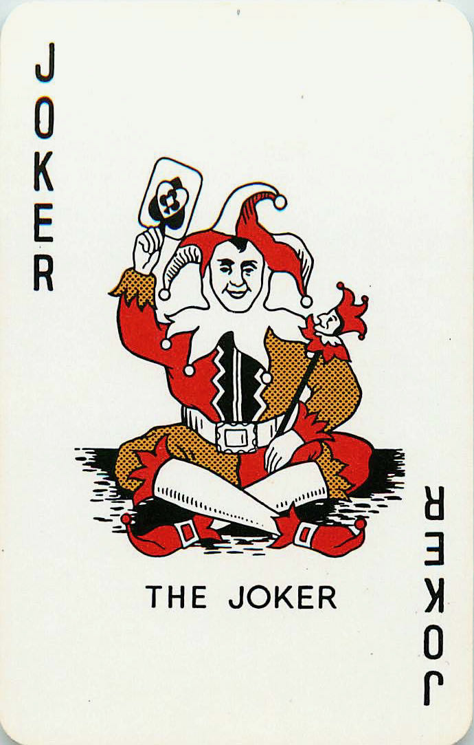 Joker Playing Cards Sitting The Joker (JK01-37F) - Click Image to Close