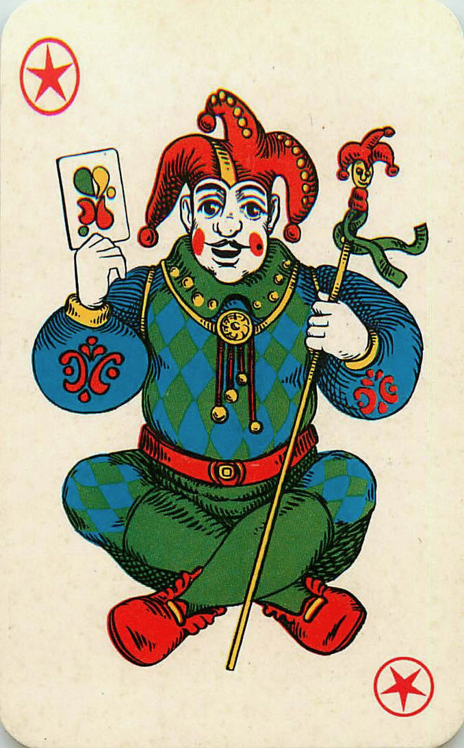 Joker Playing Cards Colored Polish (JK01-36D) - Click Image to Close