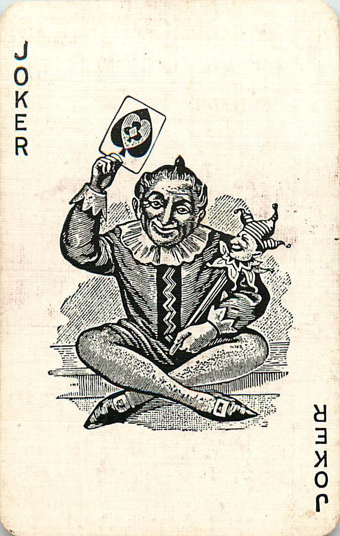 Joker Playing Cards Spike Hair (JK01-42C)