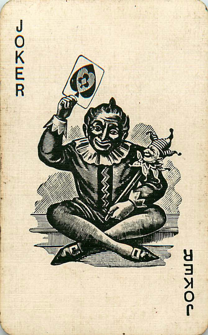 Joker Playing Cards Spike Hair (JK01-42D)