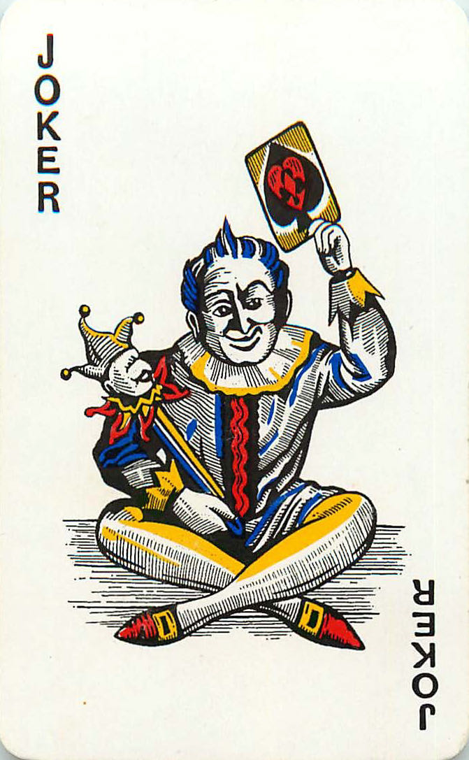 Joker Playing Cards Spike Hair (JK01-38A) - Click Image to Close