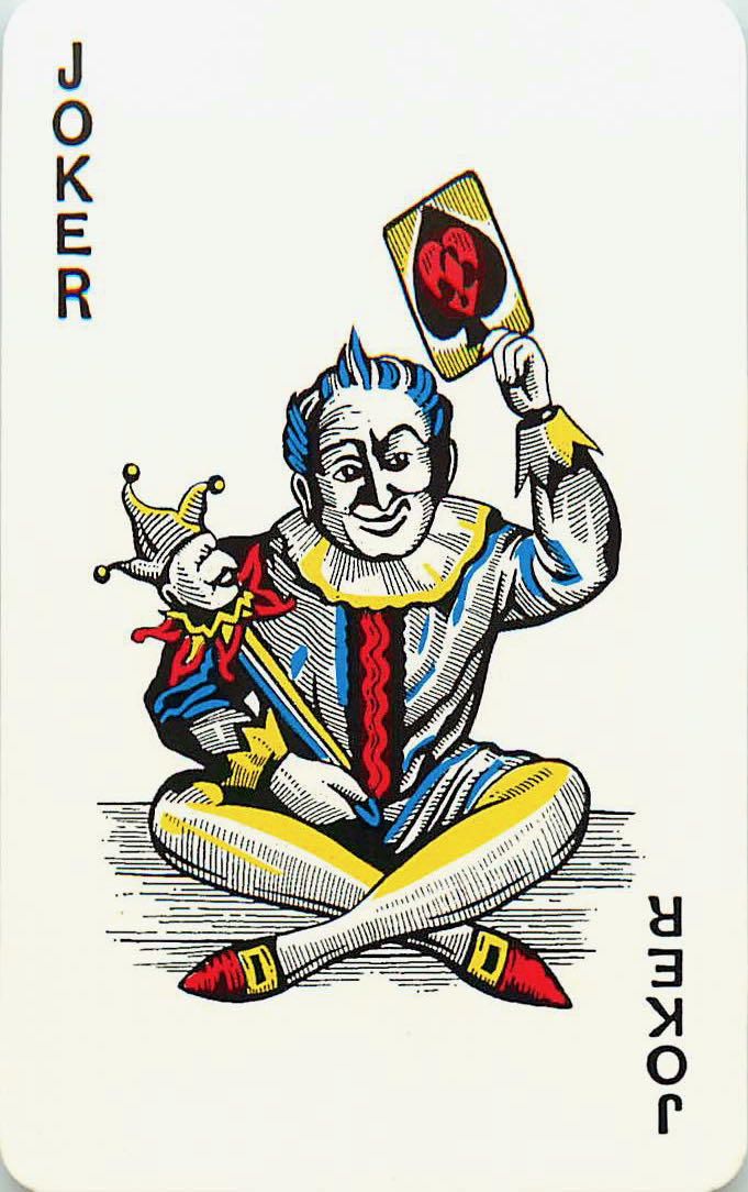 Joker Playing Cards Spike Hair (JK01-37I)