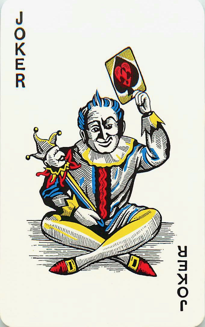 Joker Playing Cards Spike Hair (JK01-37I) - Click Image to Close