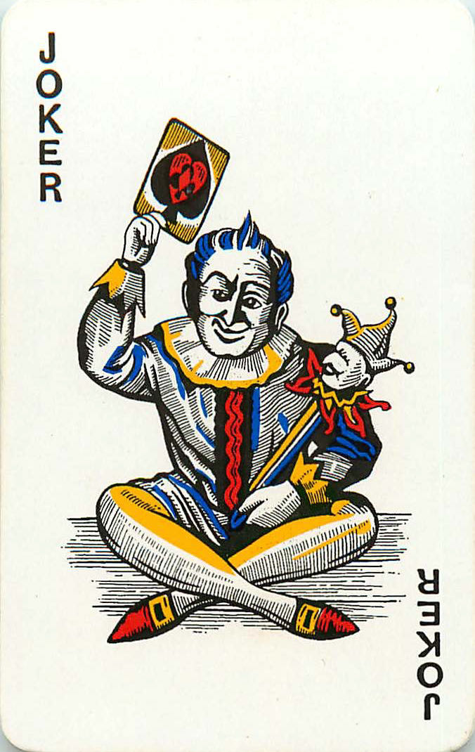 Joker Playing Cards Spike Hair (JK01-38B)