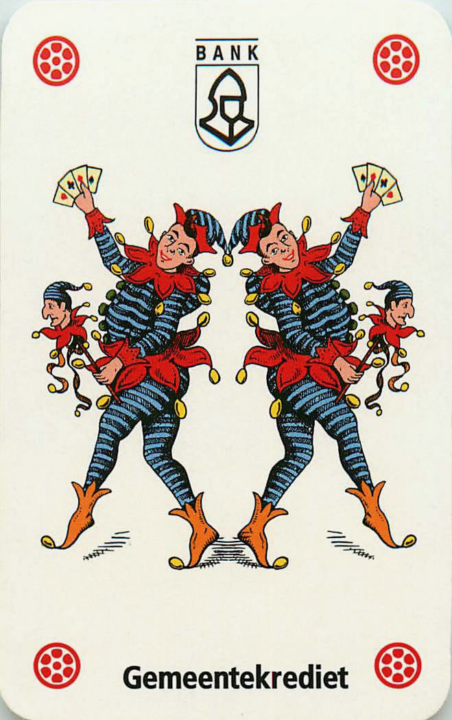 Joker Playing Cards Bank Gemeentekredit (JK01-34A)