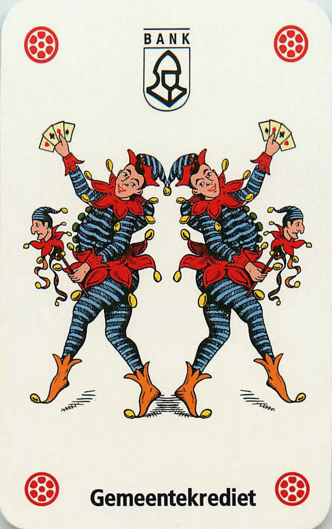 Joker Playing Cards Bank Gemeentekredit (JK01-34A) - Click Image to Close