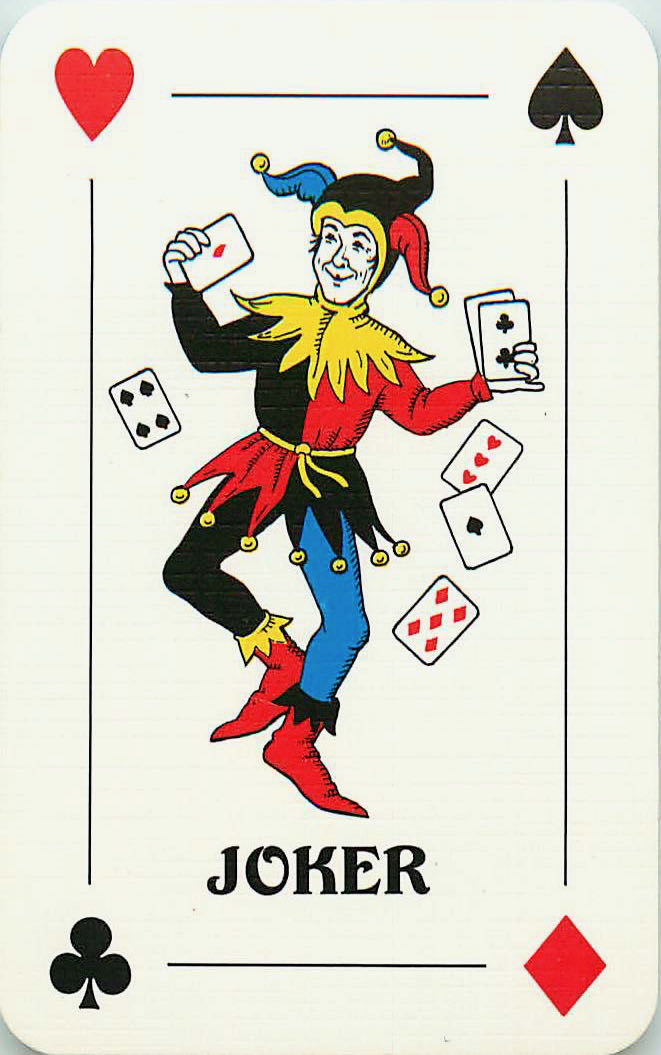 Joker Playing Cards On One Leg 56x87mm (JK01-40C)