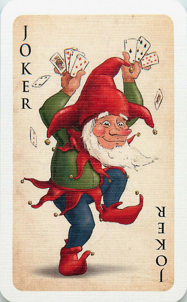 Joker Playing Cards Dwarf with Cards (JK01-35F) - Click Image to Close