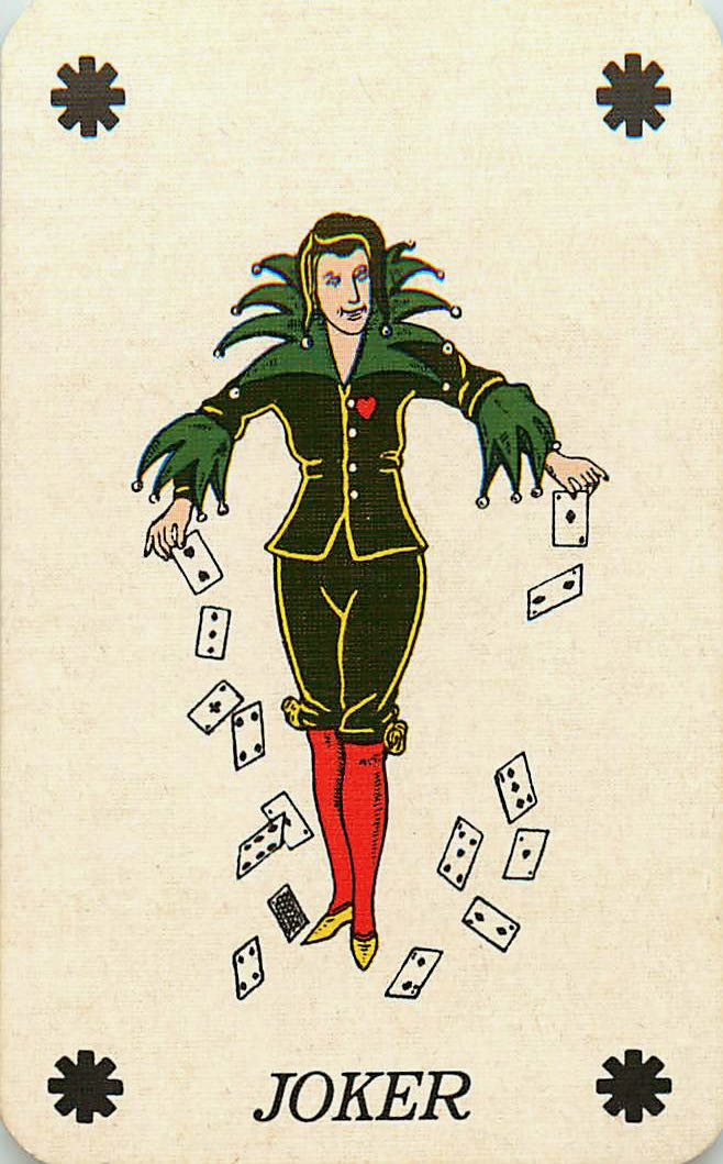 Joker Playing Cards Cards Falling (JK01-30H)