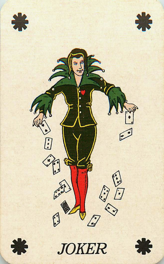 Joker Playing Cards Cards Falling (JK01-30H) - Click Image to Close