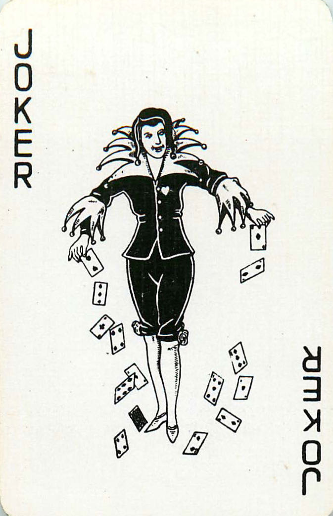 Joker Playing Cards Cards Falling (JK01-30I)