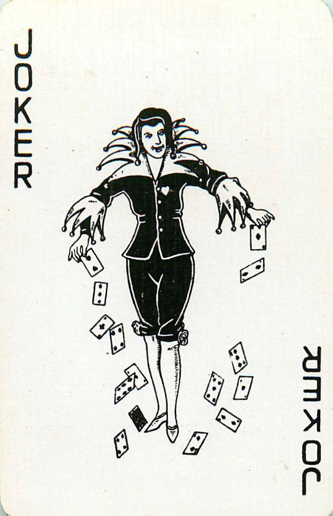 Joker Playing Cards Cards Falling (JK01-30I) - Click Image to Close