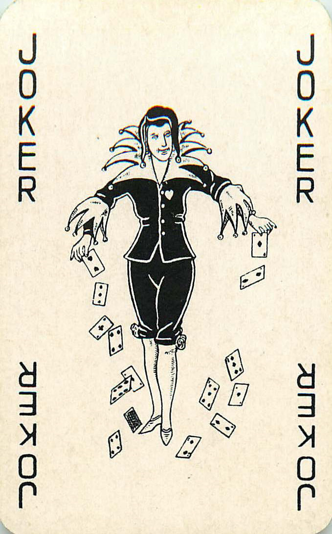 Joker Playing Cards Cards Falling (JK01-31A)