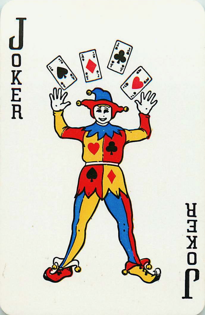 Joker Playing Cards Colored Joker (JK01-33F) - Click Image to Close