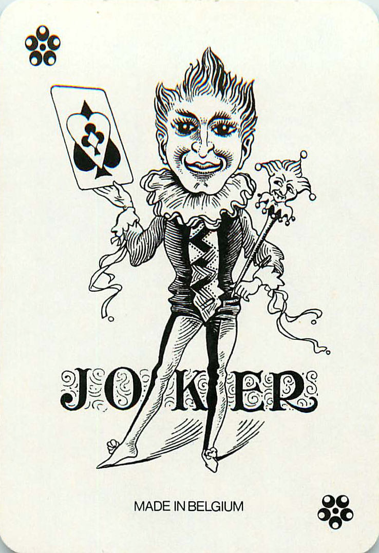 Joker Playing Cards Big Face with Card 63x88mm (JK01-30G)