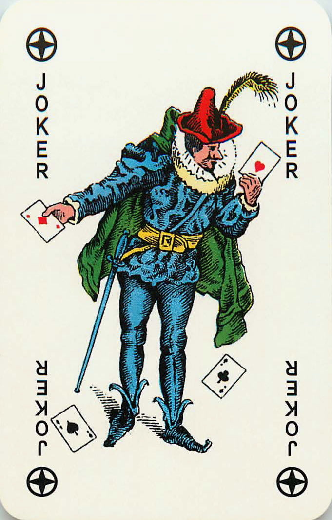 Joker Playing Cards Blue & Green 57x89mm (JK01-30C)