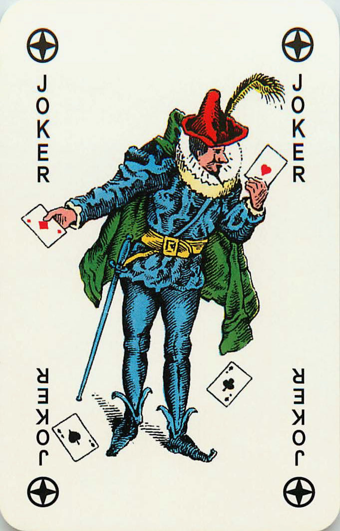 Joker Playing Cards Blue & Green 57x89mm (JK01-30C) - Click Image to Close