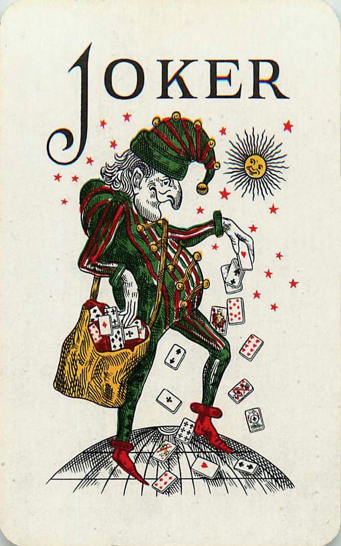 Joker Playing Cards Sun & Earth 58x88mm (JK01-29H) - Click Image to Close