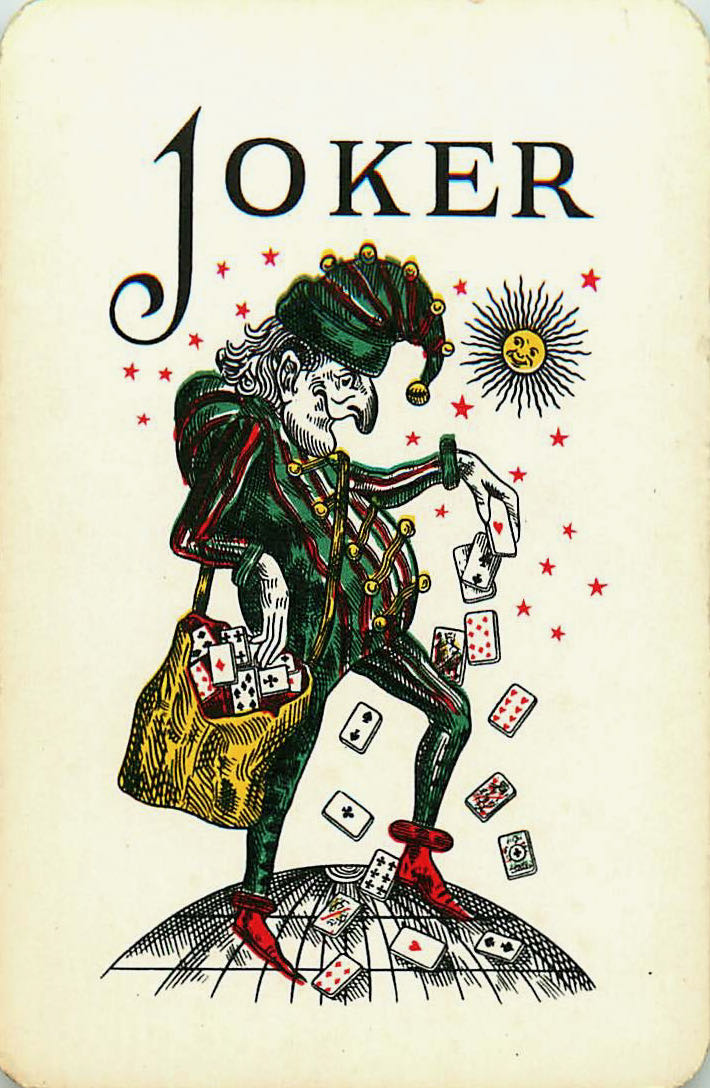 Joker Playing Cards Sun & Earth 58x88mm (JK01-29I) - Click Image to Close