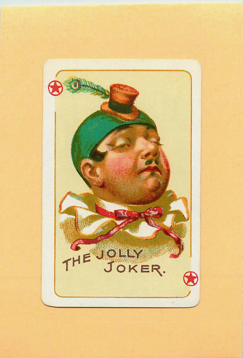 Joker Playing Cards Serious face with Hat (JK01-26I) - Click Image to Close