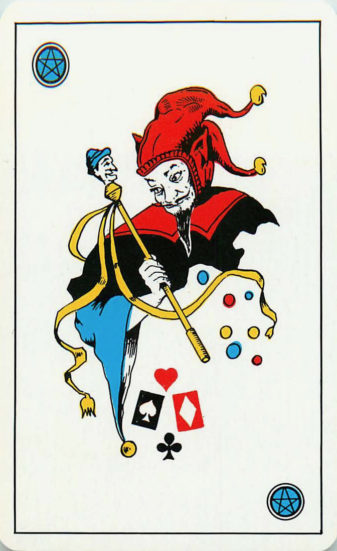 Joker Playing Cards Red-Black-Blue 58x89mm (JK01-16G)