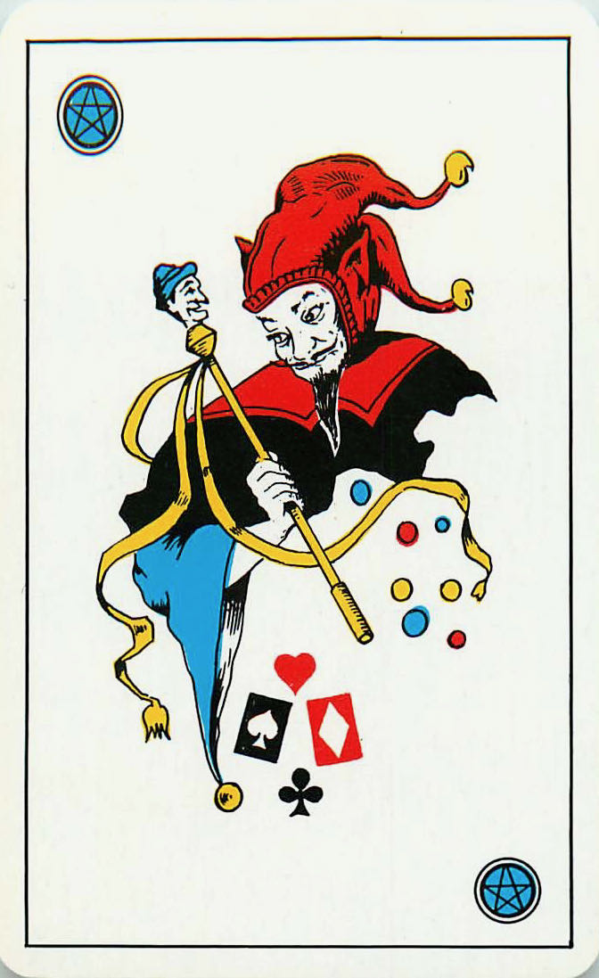 Joker Playing Cards Red-Black-Blue 58x89mm (JK01-16G) - Click Image to Close