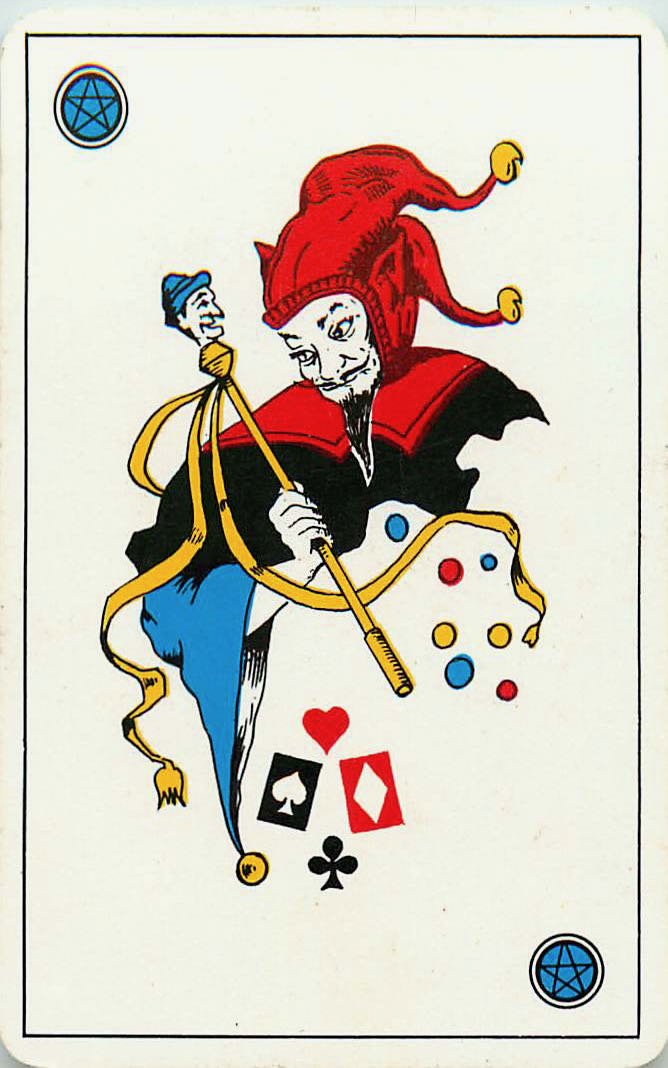 Joker Playing Cards Red-Black-Blue 57x87mm (JK01-16D)