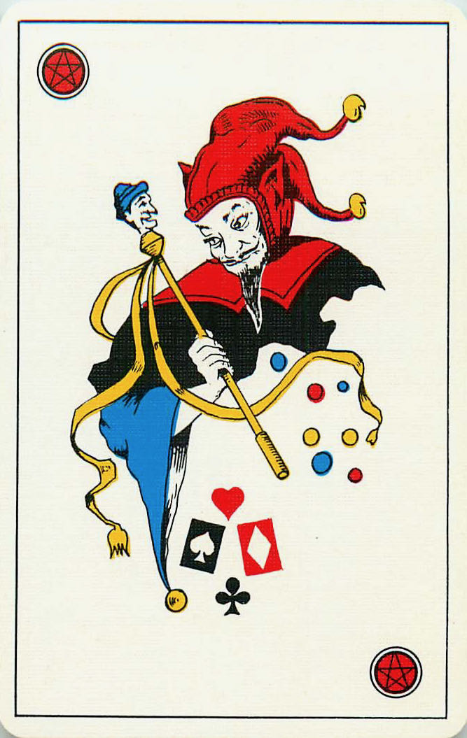 Joker Playing Cards Red-Black-Blue 57x88mm (JK01-16H)