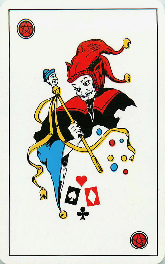 Joker Playing Cards Red-Black-Blue 57x87mm (JK01-16I)