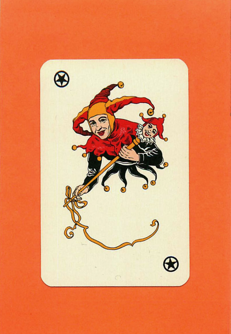 Joker Playing Cards Red & Black (Flesh Face) (JK01-11I)