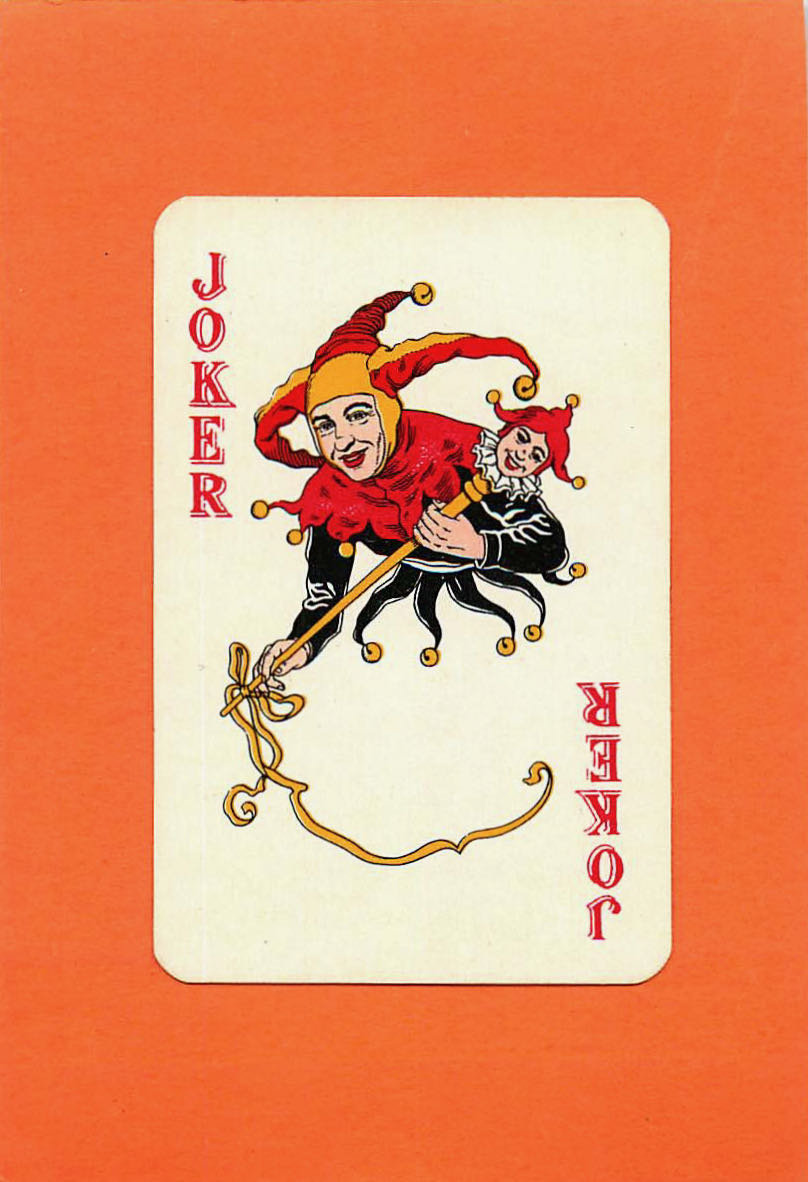 Joker Playing Cards Red & Black (Flesh Face) (JK01-11C) - Click Image to Close