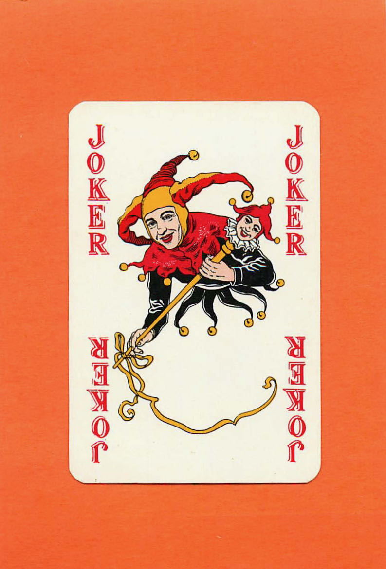 Joker Playing Cards Red & Black (Flesh Face) (JK01-11D) - Click Image to Close