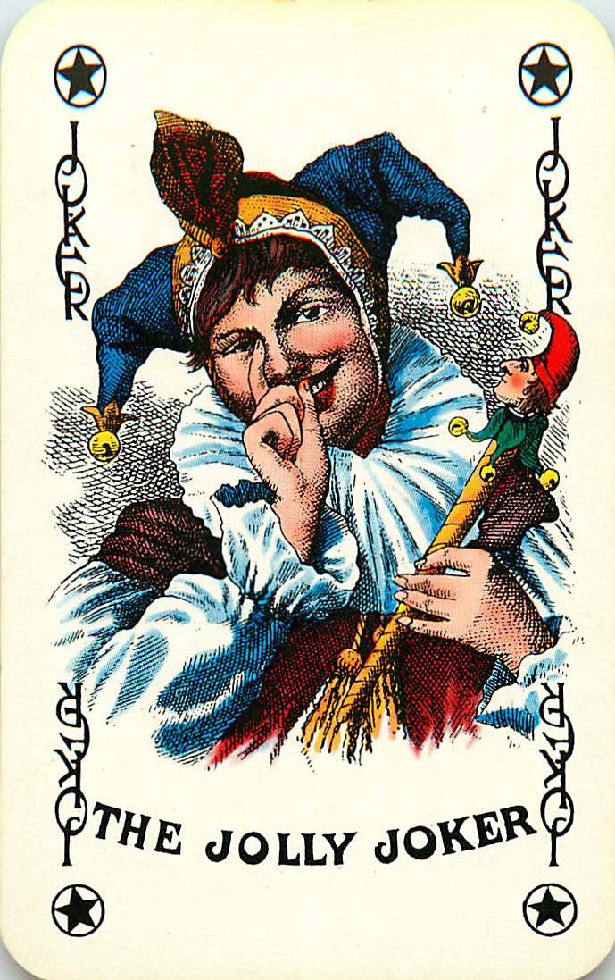 Joker Playing Cards Finger on Nose (JK01-15E)