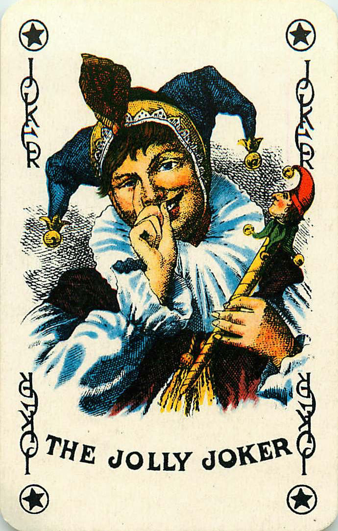 Joker Playing Cards Finger on Nose (JK01-16B)
