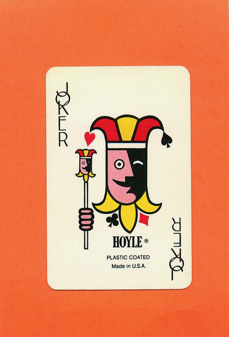 Joker Playing Cards Hoyle Head 41x63mm (JK01-14D) - Click Image to Close