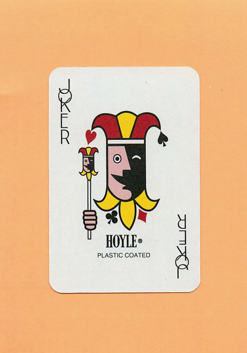 Joker Playing Cards Hoyle Head 43x63mm (JK01-14C) - Click Image to Close