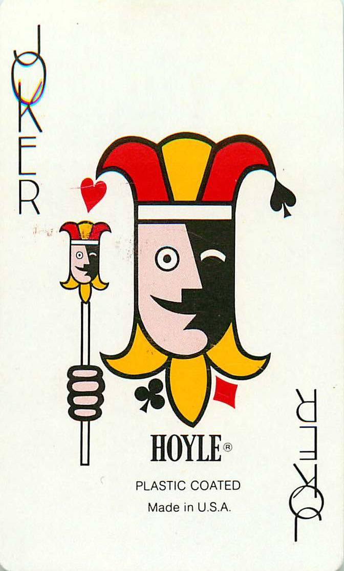Joker Playing Cards Hoyle Head 57x89mm (JK01-13F) - Click Image to Close