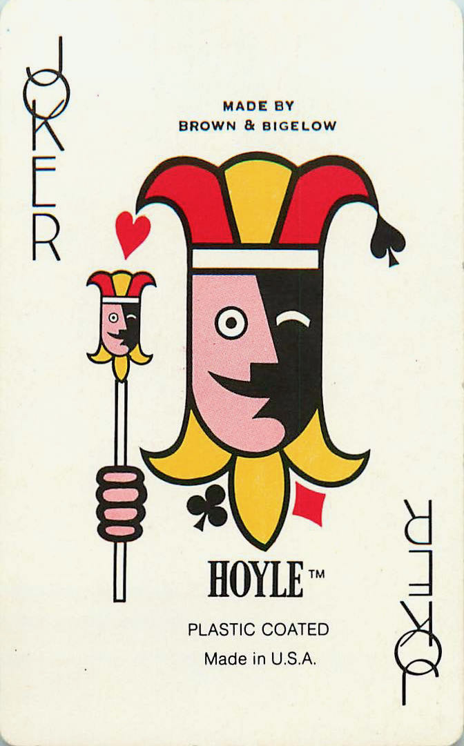 Joker Playing Cards Hoyle Head Brown & Bigelow (JK01-14E) - Click Image to Close