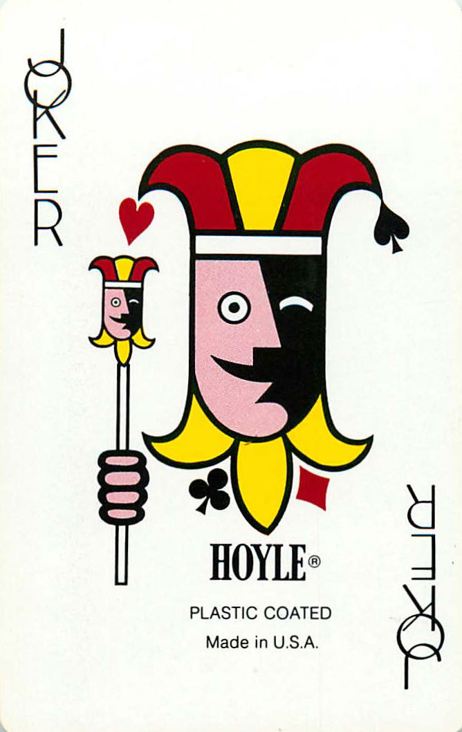 Joker Playing Cards Hoyle Head 57x89mm (JK01-13G) - Click Image to Close