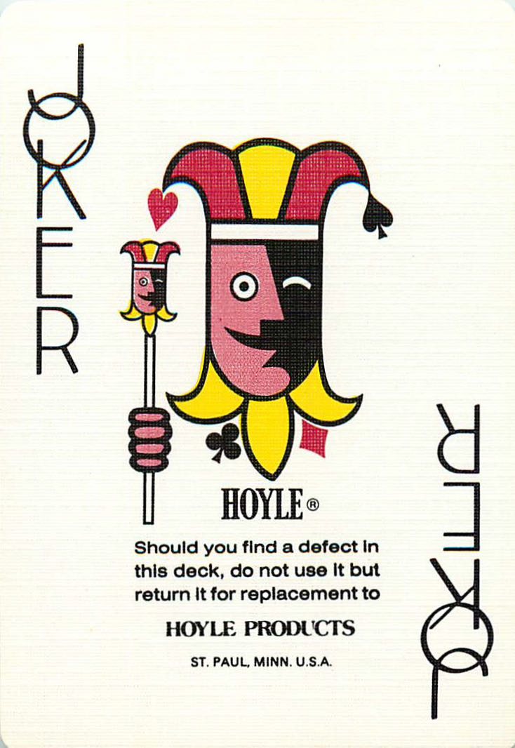 Joker Playing Cards Hoyle Head 63x89mm (JK01-14B)