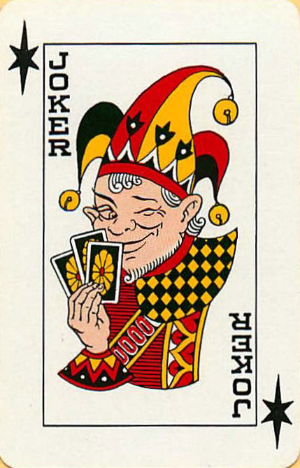 Joker Playing Cards Joker Cards in Hands 37x58mm (JK01-41E) - Click Image to Close