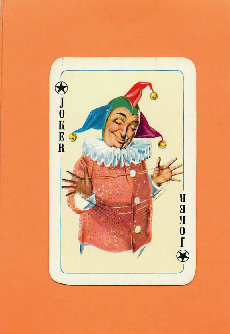 Joker Playing Cards Multicolor smiled 44x67mm (JK01-22G) - Click Image to Close