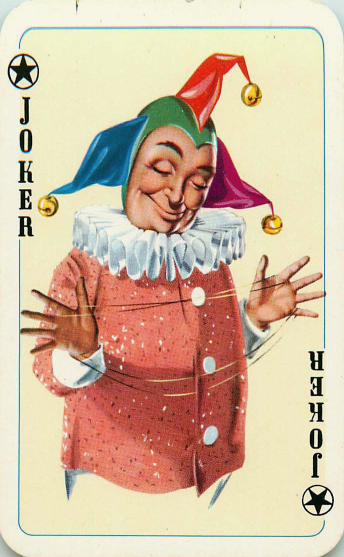 Joker Playing Cards Multicolor smiled 59x91mm (JK01-22F) - Click Image to Close