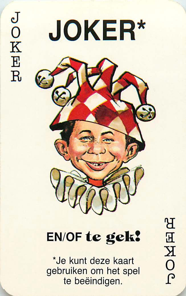 Joker Playing Cards Mad Boy Head (JK01-23C) - Click Image to Close