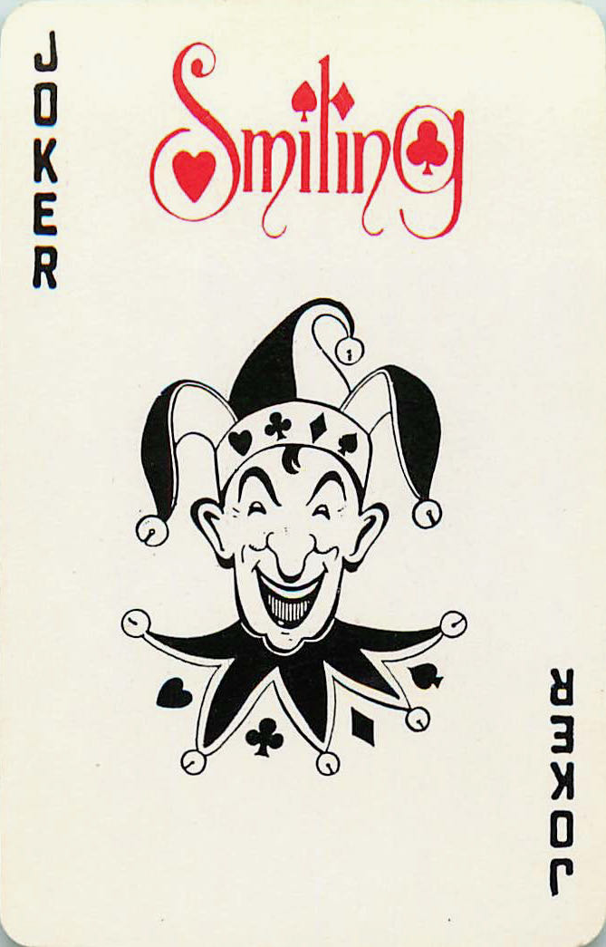 Joker Playing Cards Smiling Jester (JK01-20A) - Click Image to Close