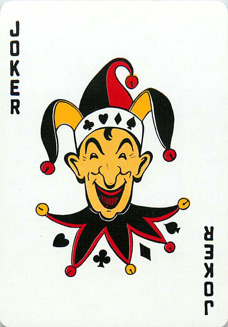 Joker Playing Cards Smiling Jester Multicolors (JK01-20H) - Click Image to Close
