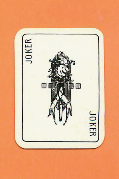 Joker Playing Cards Doll Stick B&W Mini 26x35mm (JK01-18H) - Click Image to Close